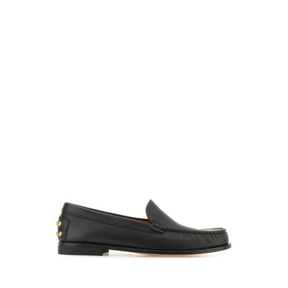 Tod's Women Black Leather Loafers